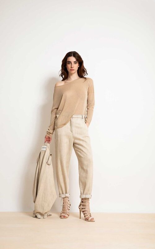 PEPE ROSA Maglia in lurex