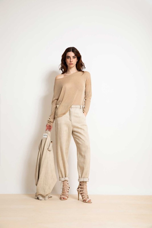 PEPE ROSA Maglia in lurex