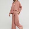OTTOD'AME Pantalone palazzo in lino
