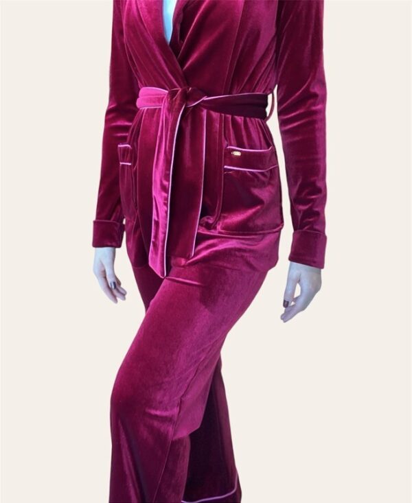 NUALY Pantalone morbido con profilo