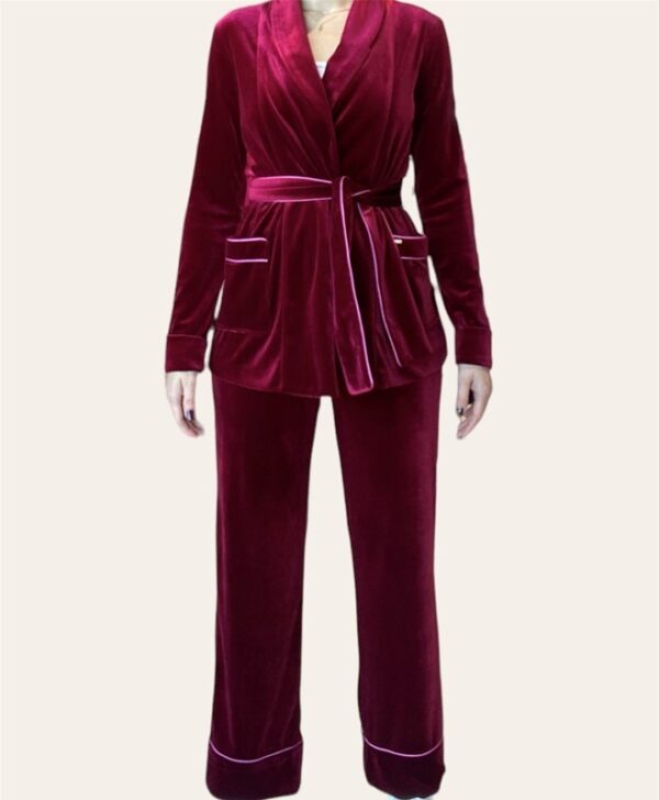 NUALY Pantalone morbido con profilo