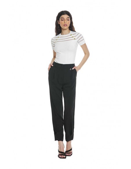 RELISH Pantalone vita alta