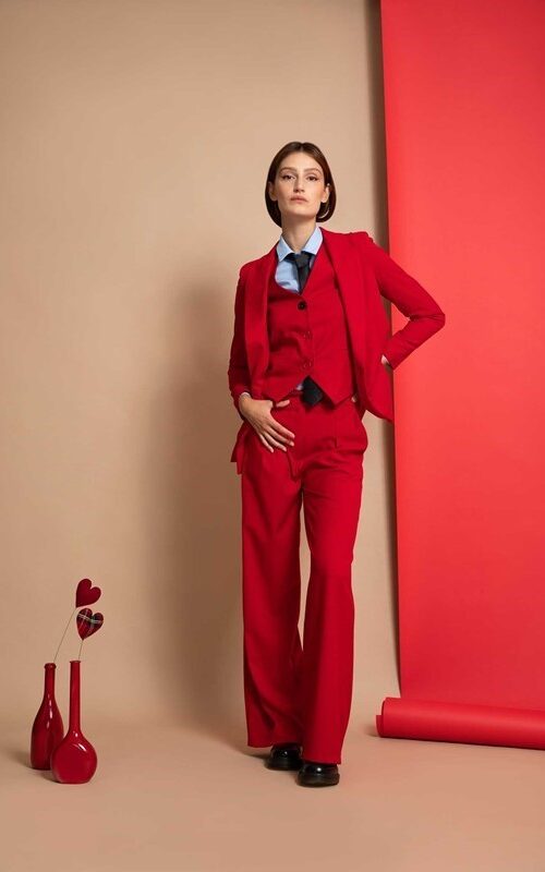 PEPE ROSA Gilet rouge