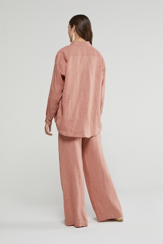 OTTOD'AME Pantalone palazzo in lino