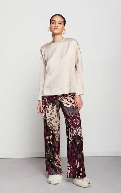 OTTOD'AME Camicia fluida maniche lunghe