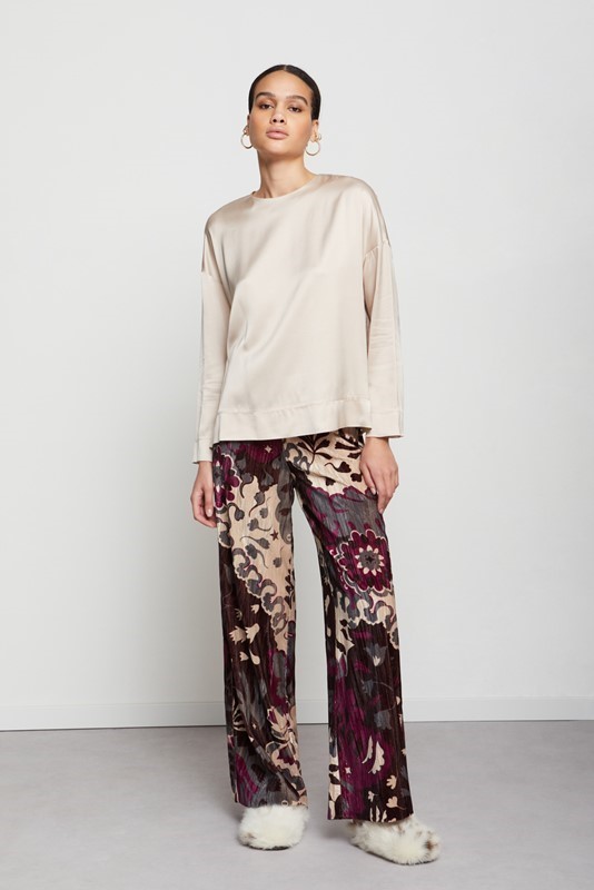 OTTOD'AME Camicia fluida maniche lunghe
