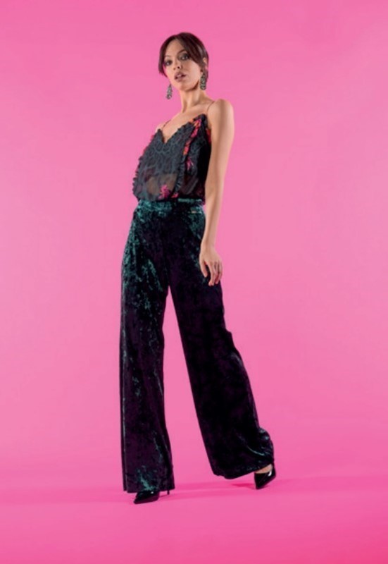 NUALY Pantalone velluto