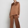 OTTOD'AME Pantalone palazzo fluido in pura viscosa