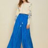 OTTOD'AME Pantalone palazzo in misto seta