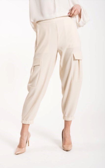 SPAGO DONNA Pantalone con elastico alla caviglia e tasconi