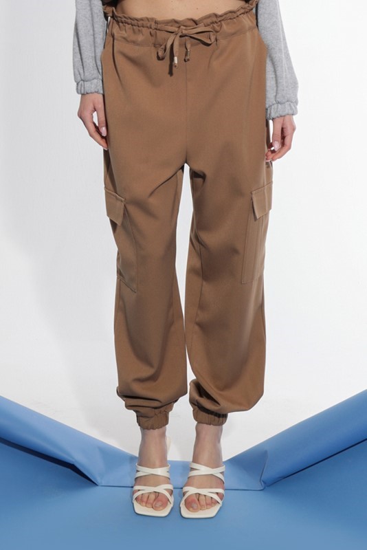 OVER-D WOMAN Pantalone con coulisse e polsino alla caviglia