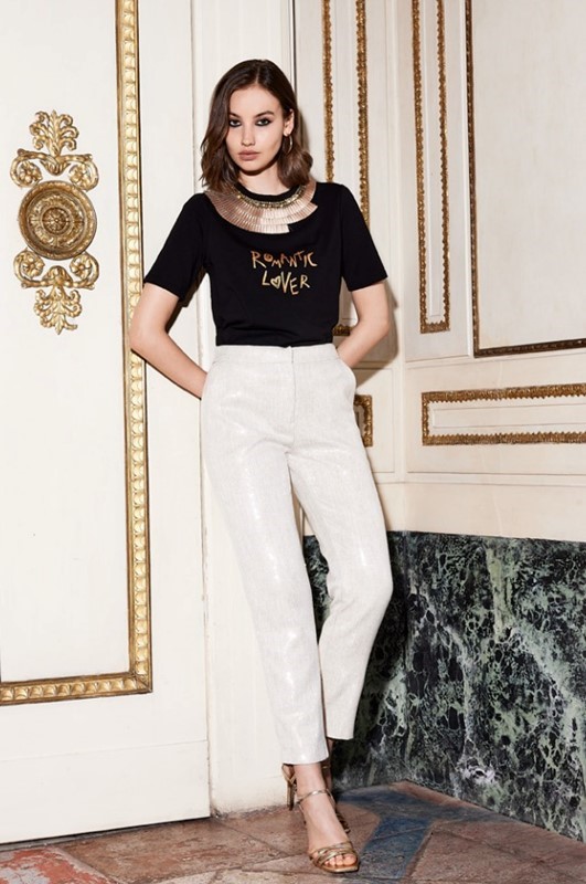 TRASH AND LUXURY Pantalone con paillettes