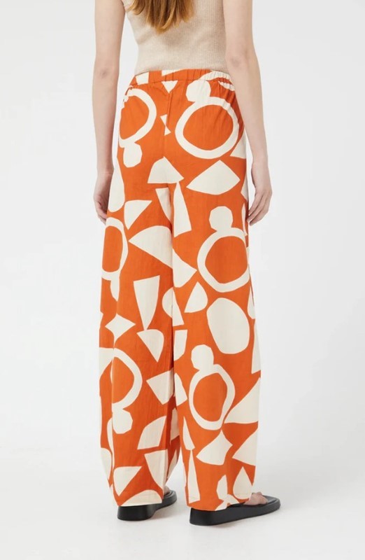 COMPAGNIA FANTASTICA Pantalone palazzo con tasche ed elastico dietro