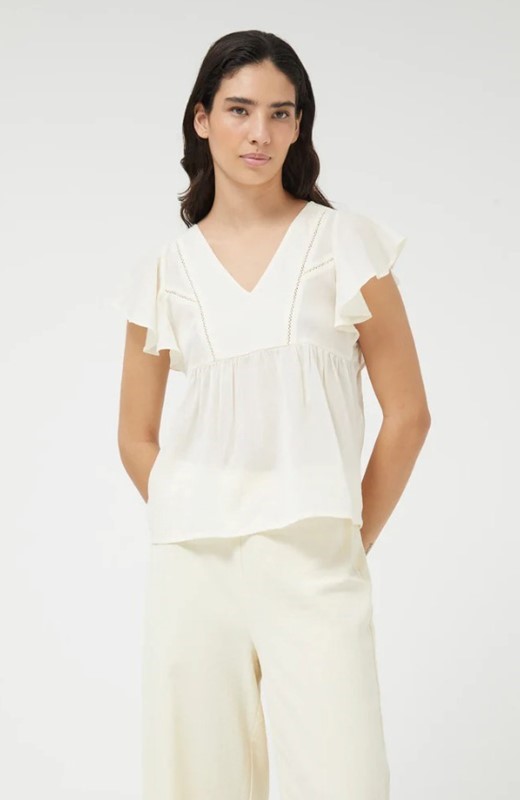 COMPAGNIA FANTASTICA Blusa con ricamo e volant