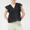 COMPAGNIA FANTASTICA Blusa con ricamo e volant