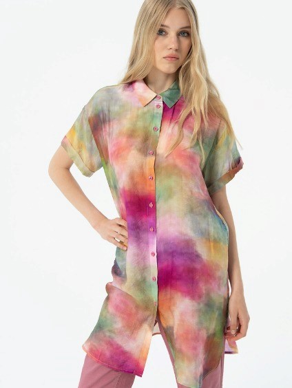 SURKANA Camicia lunga maniche corte