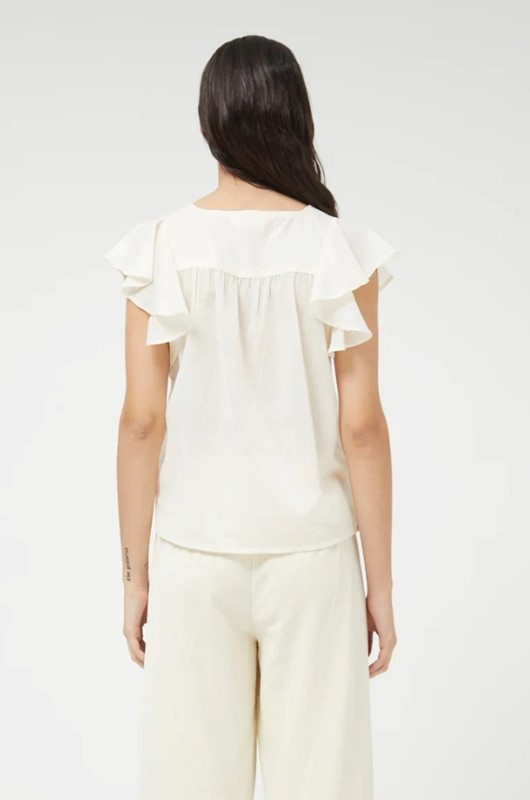 COMPAGNIA FANTASTICA Blusa con ricamo e volant