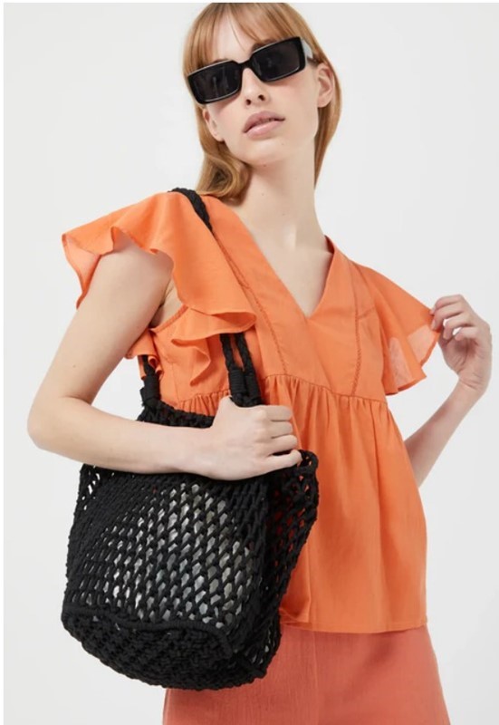 COMPAGNIA FANTASTICA Blusa con ricamo e volant