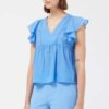 COMPAGNIA FANTASTICA Blusa con ricamo e volant