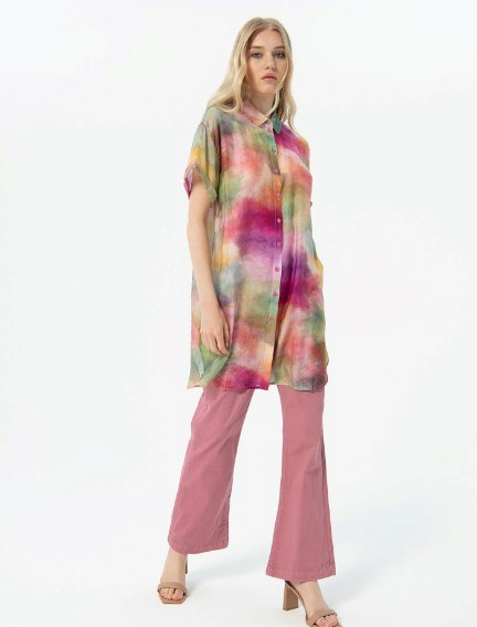 SURKANA Camicia lunga maniche corte