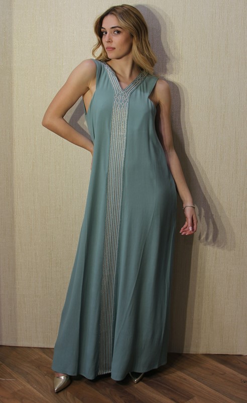 AGGÉL Abito con dettaglio in maglia lurex