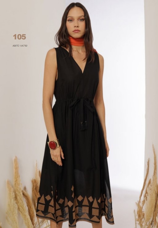 OVER-D WOMAN Abito scollo a v.