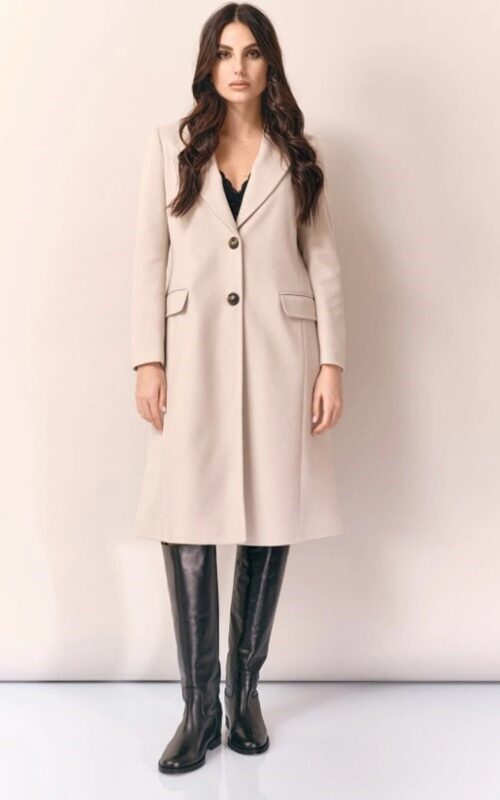 WHITE WISE Cappotto lungo