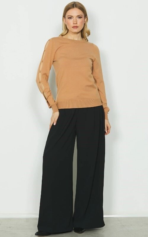 RELISH Pantalone ampio con pences