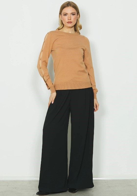 RELISH Pantalone ampio con pences