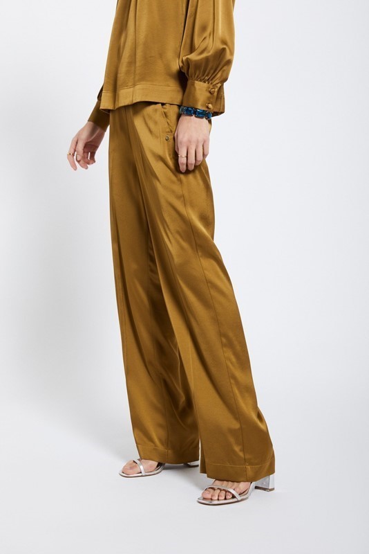 OTTOD'AME Pantalone palazzo in viscosa