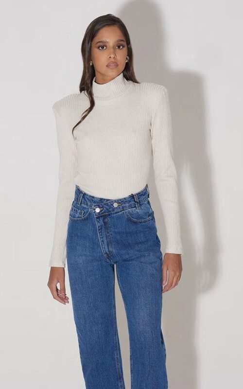 OVER-D WOMAN Jeans con doppio bottone