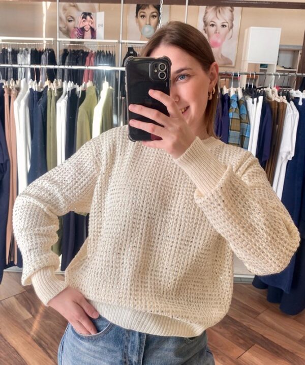 TRASH AND LUXURY Maglione girocollo con applicazioni