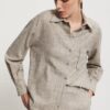 OTTOD'AME Camicia in misto lana con taschino