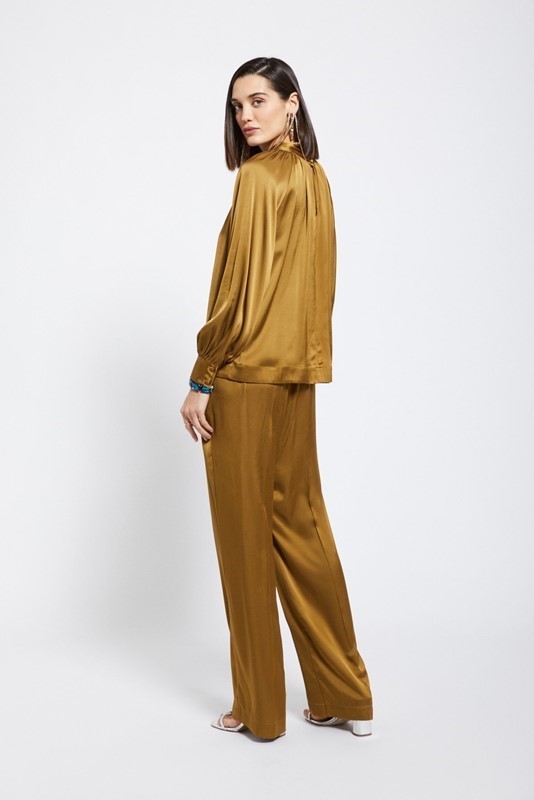 OTTOD'AME Pantalone palazzo in viscosa