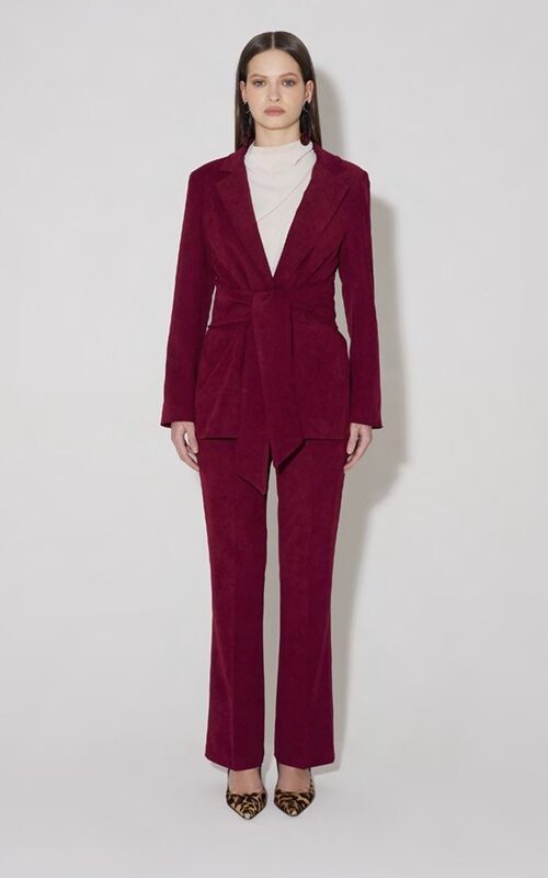 OVER-D WOMAN Pantalone in velluto a zampa