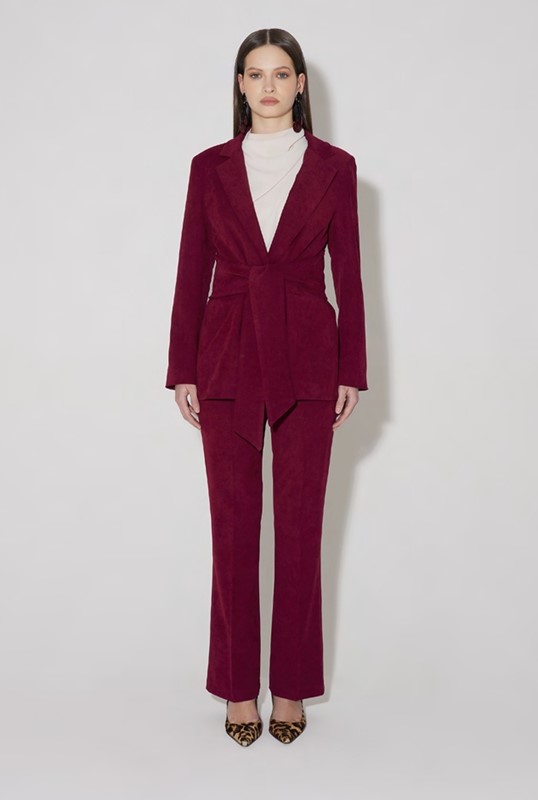 OVER-D WOMAN Pantalone in velluto a zampa
