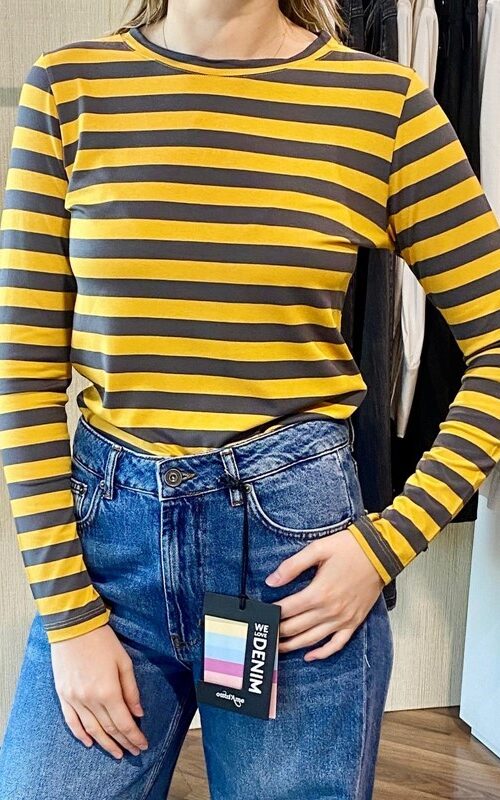 SISTE'S T-shirt rigata con lurex