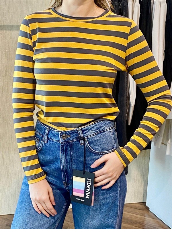 SISTE'S T-shirt rigata con lurex