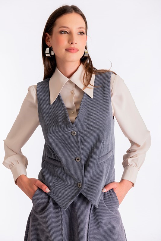 SISTE'S Gilet velluto