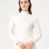 SURKANA T-shirt con collo perkins maniche lunghe