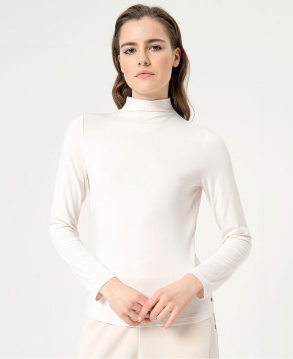 SURKANA T-shirt con collo perkins maniche lunghe