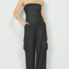 RELISH Tuta con corpetto pantalone palazzo con tasconi laterali