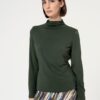 SURKANA T-shirt con collo perkins maniche lunghe