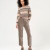 SURKANA Pantaloni dritti sartoriali in velluto
