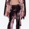 B.YU Kimono in velluto con stampa interna