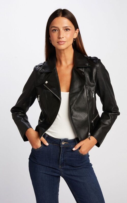 MORGAN Giacca chiodo in similpelle