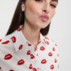 OTTOD'AME Camicia in cotone stampato