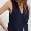 OTTOD'AME Gilet con doppio tessuto