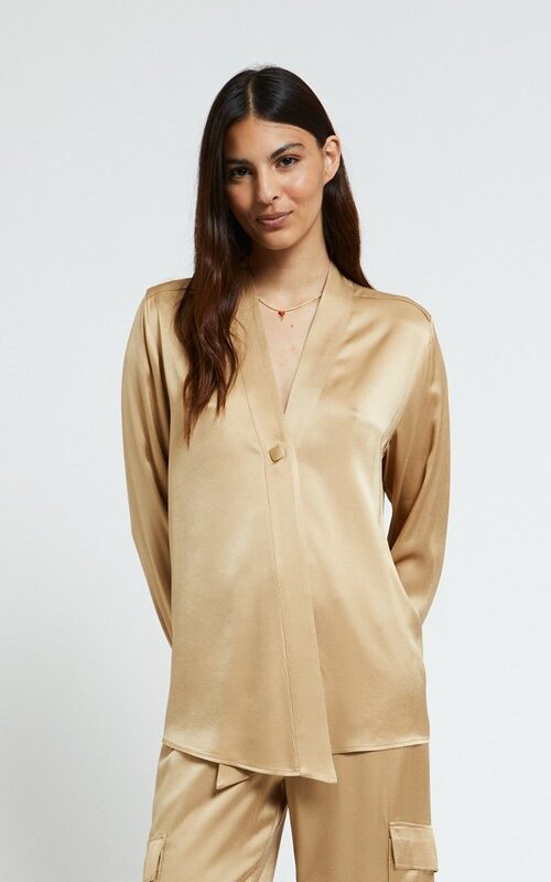 OTTOD'AME Camicia 1 bottone in viscosa