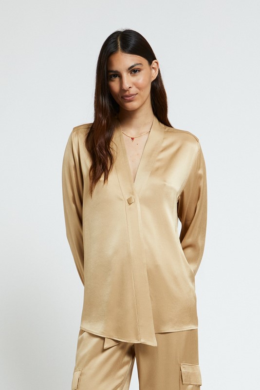 OTTOD'AME Camicia 1 bottone in viscosa